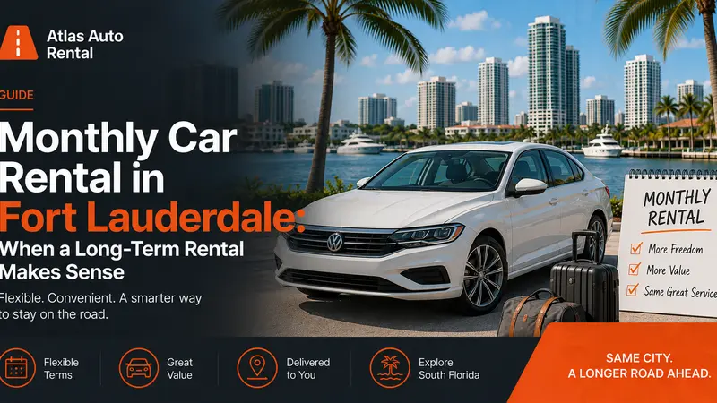 Monthly Car Rental in Fort Lauderdale: When a Long-Term Rental Makes Sense